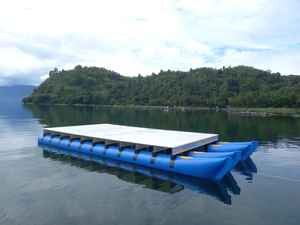 Bote Pontón AQT Insumergible de 10.5 Metros X 4.5 Metros con Capacidad de 6 Toneladas y Flotabilidad Bruta de +/-13,150 kg - Product Image 2