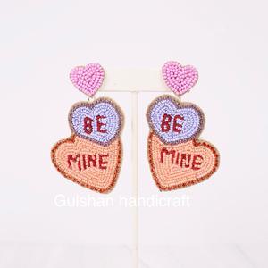 Pendientes colgantes bordados en forma de flor Vintage ecológicos inspirados en la naturaleza, joyería personalizada tejida a mano para fiestas de moda - Product Image 3