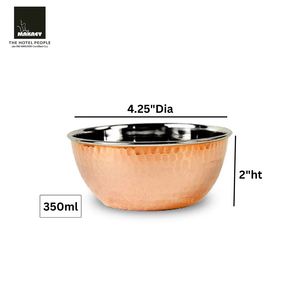 Plat de service élégant en cuivre pour les repas d'hôtel et de restaurant Fourniture en vrac de fournisseur indien - Product Image 2