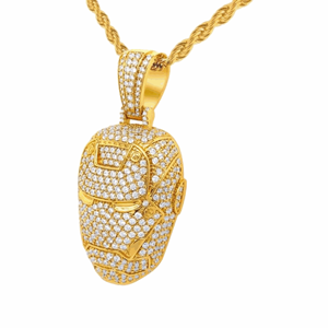 Casco de hombre de hierro con forma redonda diamante - Product Image 5