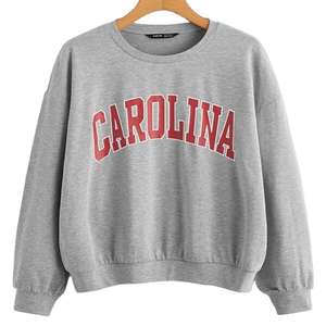 Sudadera Informal de Franela para Mujer con Manga Larga y Capucha Bordada, Sudadera de Forro Polar de Venta Caliente para Otoño Invierno - Product Image 1