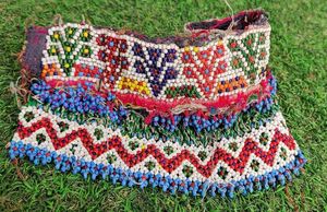 Cinturón de diseñador colorido para mujer, textil étnico hecho a mano, espejos bohemios, cinturón Banjara antiguo, bordado Vintage - Product Image 2