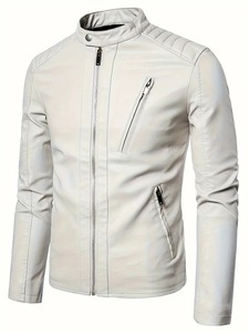 Chaqueta de cuero de motorista para hombre Fabricante Pakistán OEM Equipo duradero y de protección para jinetes y amantes de la moda urbana - Product Image 3
