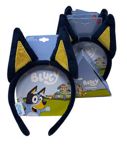 Bandeau d'oreilles de personnage Bluey pour enfants, réglable, en velours, accessoire de costume, fête d'anniversaire, filles H.E.R. Accessoires - Product Image 3