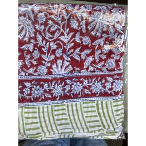 Maxi pareo de algodón voile floral navideño, elegante, para cubrir el traje de baño - Product Image 1