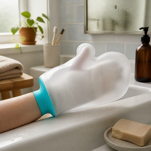 FIRSTAR Housse de protection transparente personnalisée et étanche pour <span class=keywords><strong>main</strong></span>, certifiée CE, pour la douche, confortable et sécurisée - Product Image 1
