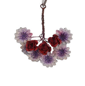 MANOJO DE FLORES DE DISEÑADOR DE METAL HECHO A MANO MANGO DE FLORES DECORATIVAS GALVANIZADAS PARA EL INTERIOR DEL HOGAR USO DE DECORACIÓN COLGANTE DE NAVIDAD - Product Image 4