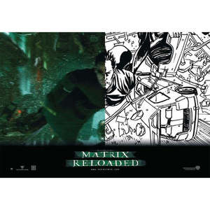 Modern Matrix-Reloaded Wall <b>Poster</b> Made of High Quality Paper - Product Image 1