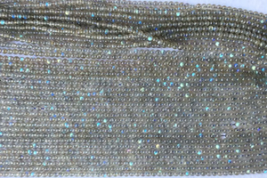 Perles de Labradorite Naturelle AA 3mm/4mm 15,5 pouces, Pierre Semi-Précieuse Noire Lisse Certifiée CMA pour Fabrication de Bijoux, Perles Mehrajudin - Product Image 5