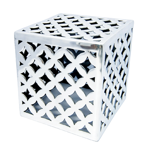 Tabouret personnalisé OEM avec design moderne et métal de qualité supérieure fabriqué pour la décoration de la maison tabouret par les exportateurs indiens - Product Image 1