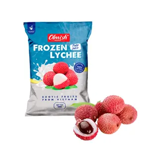 OLMISHフルーツメーカー卸売冷凍ライチ (パルプジュース) ベトナムからのプレミアム品質