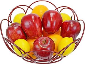 Luxury Design Superior Quality Unique Style Metal Iron Finishing Basket Customized Shape Food Storage Fruit Basket - Product Image 6