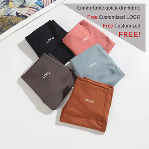 Shorts Deportivos de Cintura Alta para Mujer, Color Sólido, Tejido Elástico con Bolsillos, Secado Rápido, Ropa Deportiva, Logotipo Personalizado - Product Image 4