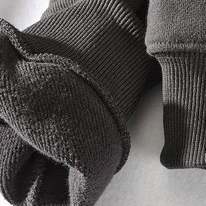 Vente chaude hommes demi fermeture éclair pull sweat sur mesure plaine contraste tissu couleurs quart fermeture éclair pull à capuche solide - Product Image 6