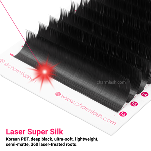 CharmLash súper suave láser fibra tecnológica pestañas láser seda extensiones de pestañas al por mayor seda Premium extensión de pestañas esponjosas - Product Image 6