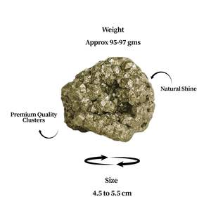 Pyrite Pierre Cristal Naturel Richesse Protection Pierre Or pour L'abondance Confiance Énergie Blindage Décor À La Maison Manifestation - Product Image 3