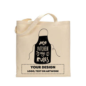 Sacs fourre-tout en coton avec design « Ma cuisine, mes règles », collection exclusive inspirée de la boulangerie - Product Image 2