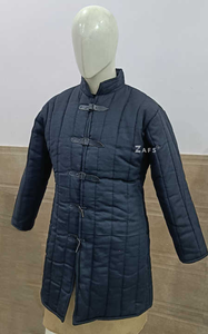 Manteau Gambeson médiéval longue longueur pour hommes veste Cosplay historique confortable pour les foires de reconstitution prix de gros - Product Image 3