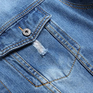 Chaqueta de mezclilla para hombre de diseño personalizado de alta calidad servicios OEM chaqueta de mezclilla de nuevo diseño para hombre - Product Image 4