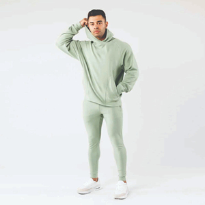 Vente en gros Ensembles 2 pièces lourds personnalisés Sweat à capuche et survêtement à logo brodé pour hommes Streetwear à fermeture éclair complète pour l'hiver - Product Image 1