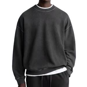 <b>men</b> clothing 100% cotton sweatshirt unisex crewneck sweatshirt custom embroidery hooded <b>black</b> washed vintage <b>Hoodies</b> - Product Image 1