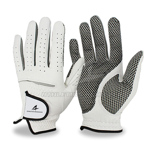 Venta al por mayor de guantes de golf de cuero suave Premium con logotipo personalizado equipo de entrenamiento transpirable para deportes de alta calidad - Product Image 3