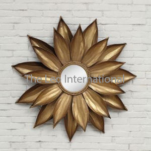 Espejo de Pared Decorativo de Diseño Contemporáneo y Lujo, con Marco Dorado de Hierro y Vidrio, Producto Más Popular - Product Image 2