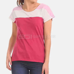 Camiseta básica de algodón para mujer, cuello redondo, manga corta, suave, transpirable, cómoda, ligera, moderna, informal, para verano, uso diario. - Product Image 1