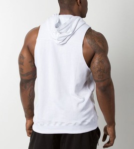 Sweat à capuche sans manches de la meilleure qualité pour l'entraînement, vêtements de fitness avec impression personnalisée, vente en gros - Product Image 4