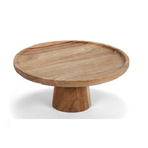Support à gâteau en bois d'acacia naturel antique de haute qualité pour les anniversaires et les porte-desserts de fête de mariage Fabricant et exportateurs - Product Image 2