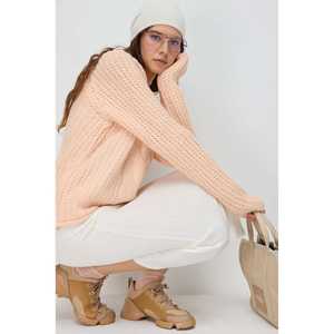 เสื้อสเวตเตอร์คอวีสไตล์เกาหลี ลายพิมพ์ สำหรับผู้หญิง ระบายอากาศได้ดี อุ่นสบาย ผ้าไม่ถักทอ  โลโก้ตัวอักษรด้านหน้า ไซส์ XS สำหรับฤดูใบไม้ร่วงและฤดูหนาว - Product Image 1