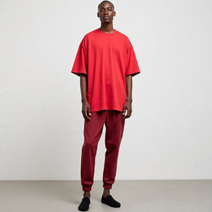 Camisetas de manga larga sólidas ecológicas personalizadas y pantalones para correr 2 en 1, conjuntos de chándal ligeros de verano para exteriores - Product Image 5