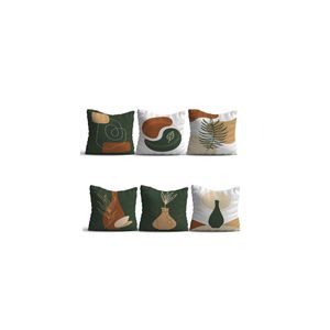 Juego de fundas de cojín a rayas geométricas con estampado Digital 3D de lujo para la vida, 6 piezas, 43x43 cm - Product Image 1