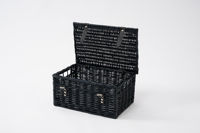 Panier-cadeau rectangulaire en osier du Vietnam, en vrac, vide, personnalisé, grand panier-cadeau en osier