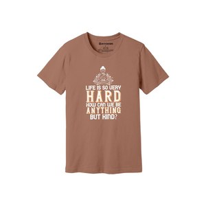 เสื้อยืดแขนสั้นลำลองสีฟ้าอ่อนสำหรับผู้หญิง พิมพ์ลายพระพุทธ พร้อมคำคมแห่งความเมตตา ผ้าฝ้าย 100% ทรงปกติ คอกลม ระบายอากาศได้ดี - Product Image 2