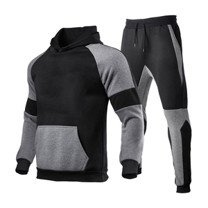 Nuevo conjunto de chándal de Polo para hombre, Sudadera con capucha y cremallera de lana, pantalones para correr, chándal cálido, alta calidad, 100% algodón Terry - Product Image 5