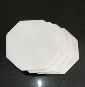 Crafted from natural white marble with subtle grey veining - Product Image 3