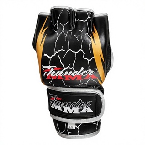 Gants de sport MMA professionnels les plus vendus, cuir véritable, logo personnalisé, évacuation de l'humidité, imperméables, légers, pour l'entraînement quotidien - Product Image 1
