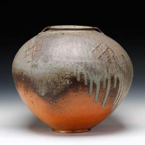 Jarrón decorativo minimalista de estilo nórdico para decoración del hogar, jarrón hecho a mano con diseño de botella redonda - Product Image 3