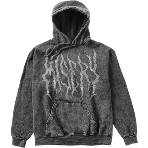 Ropa de calle para hombre Sudadera con capucha lavada con ácido pesado con diamantes de imitación Cómodo ajuste holgado Sensación como sudaderas con capucha lavadas con ácido - Product Image 3