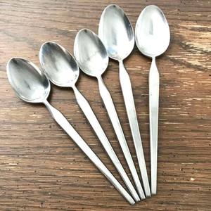 Cuillère à Salade Design Authentique en Acier Inoxydable Or Rose, Métal Polonais à Long Manche, Design Fabuleux, Ensemble de Serveur - Product Image 5