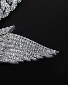 Pendentif Hip Hop Dragon en Argent 925 avec Diamant VVS et Moissanite, Testé au Diamant, Design Personnalisé pour Rappeurs - Product Image 3