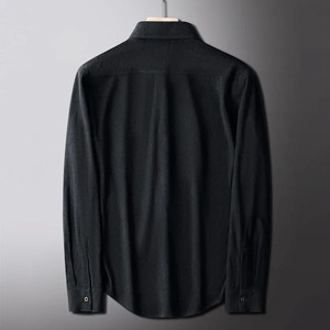 ชุดเดรส100% ผู้ชายผ้าฝ้าย, ฤดูใบไม้ร่วงและฤดูหนาวเสื้อแขนยาวผ้าลูกฟูกสีทึบใส่สบายอเนกประสงค์ - Product Image 2