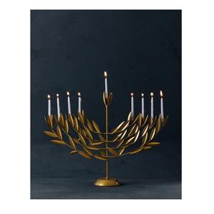 Candelabro Menorá de Aluminio de Lujo con 9 Brazos, Niquelado, para Festividades, Diseño Clásico y Tradicional, Decoración del Hogar - Product Image 4