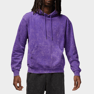 Custom Acid Wash for <b>Purple</b> <b>Hoodie</b> for Men 400 GSM Cotton Blended Terry Winter Oversized Hood Embroidery - Product Image 1