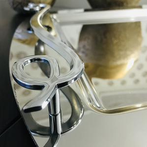 Plateau de service en métal design, plateau de présentation décoratif pour la maison, l'hôtel, le restaurant, les cadeaux de mariage, utilisation durable, vente en gros - Product Image 3