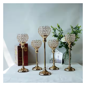 Bougeoir de luxe avec couvercle Bougeoir à sublimation Bougeoir globe en cristal Vente en gros - Product Image 1