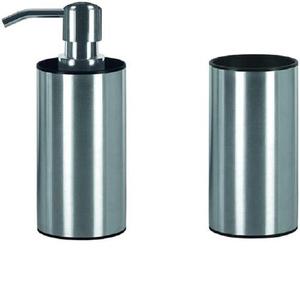 Dispensador de jabón y vaso de Metal para baño, accesorios de decoración para encimera, 2 unidades - Product Image 1