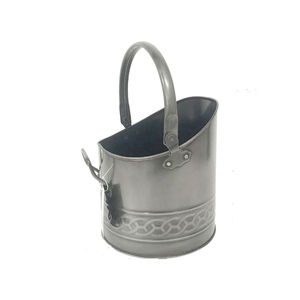 Seau à charbon classique en métal, seau à charbon en or rose, nouveau design, seau à cendres, métal galvanisé, utilisation domestique et de jardin, seaux à charbon - Product Image 5