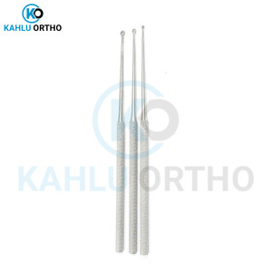 3 uds. Producto Médico de la mejor calidad, curetas de oreja quirúrgicas de acero inoxidable de doble extremo de KAHLU ORTHOPEDIC - Product Image 2